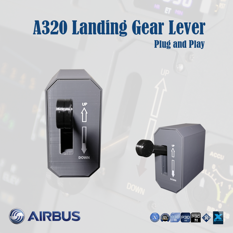 landing gear lever Airbus Landing Gear Lever – Cockpit phD