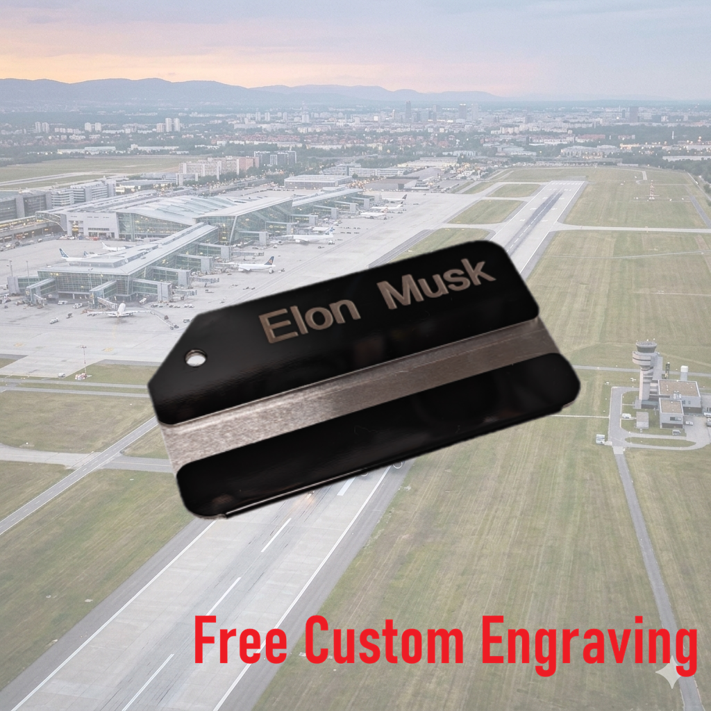 Airbus A380 - Unique Numbered Tag | Free Custom Engraving