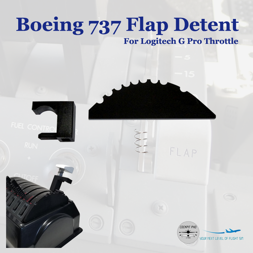 (WEEKLY DEAL) Boeing 737 Flap Detent for Logitech G Pro Throttle