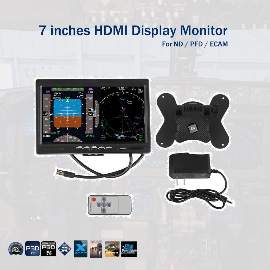 7 inches HDMI Display Monitor for ND / PFD / ECAM