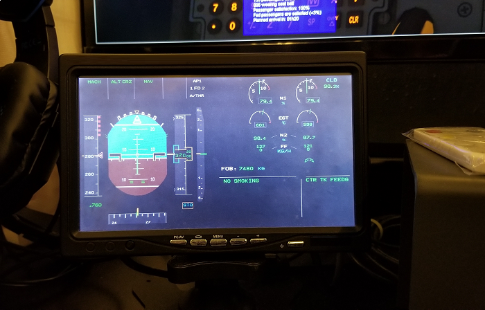 7 inches HDMI Display Monitor for ND / PFD / ECAM