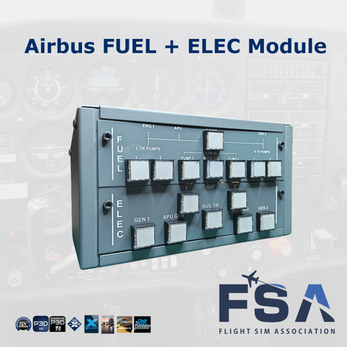 (Shop Display Unit) Airbus FUEL + ELEC Module