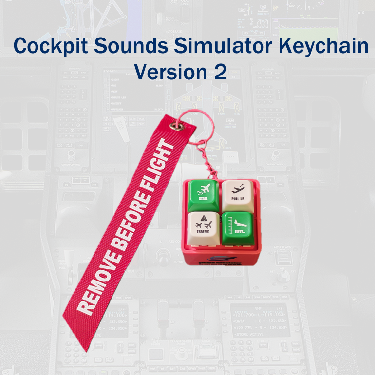 Cockpit Sounds Simulator Keychain (Version 2)