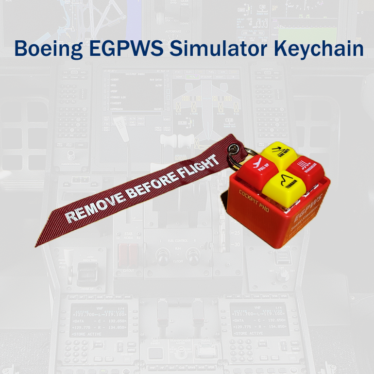 (CLEARANCE) Boeing GPWS Simulator Keychain
