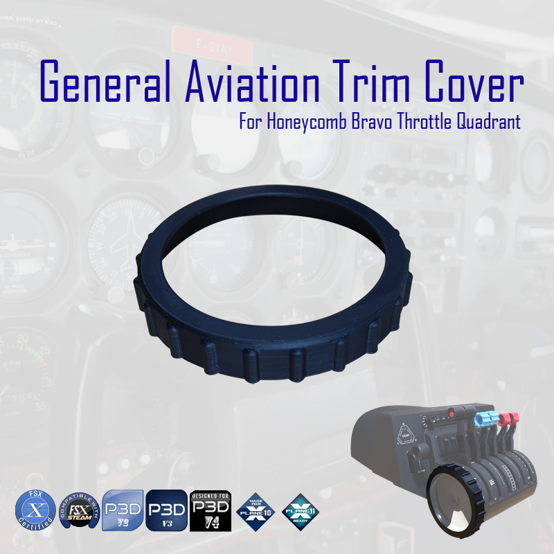 General Aviation Trim Cover for Honeycomb Bravo Throttle