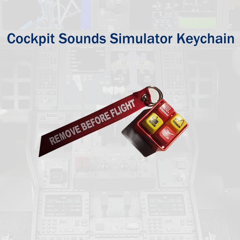 Cockpit Sounds Simulator Keychain
