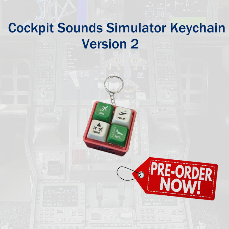 Cockpit Sounds Simulator Keychain (Version 2)