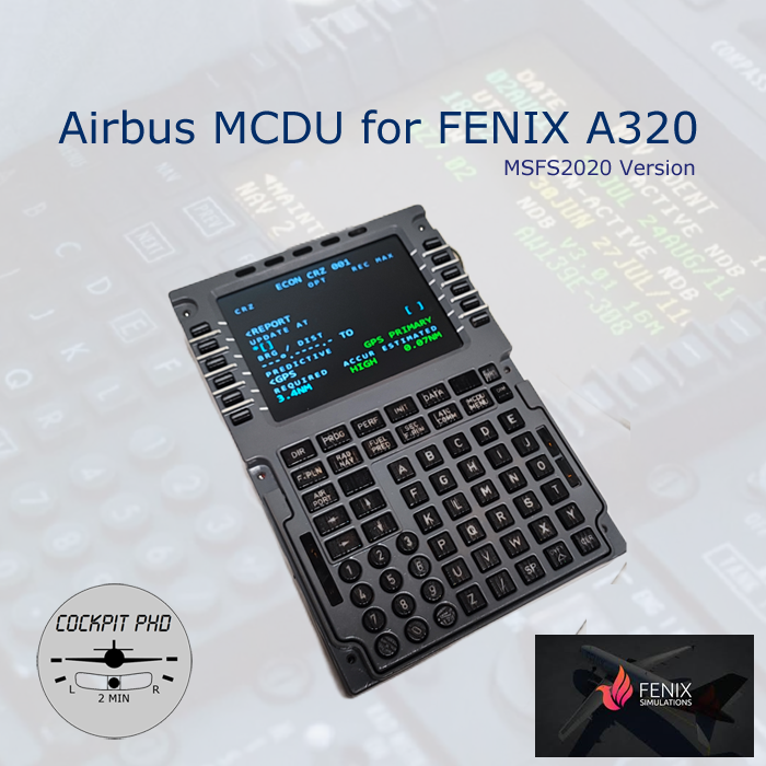(WEEKLY DEAL) Airbus A320 MCDU (MS2020 Fenix Version)