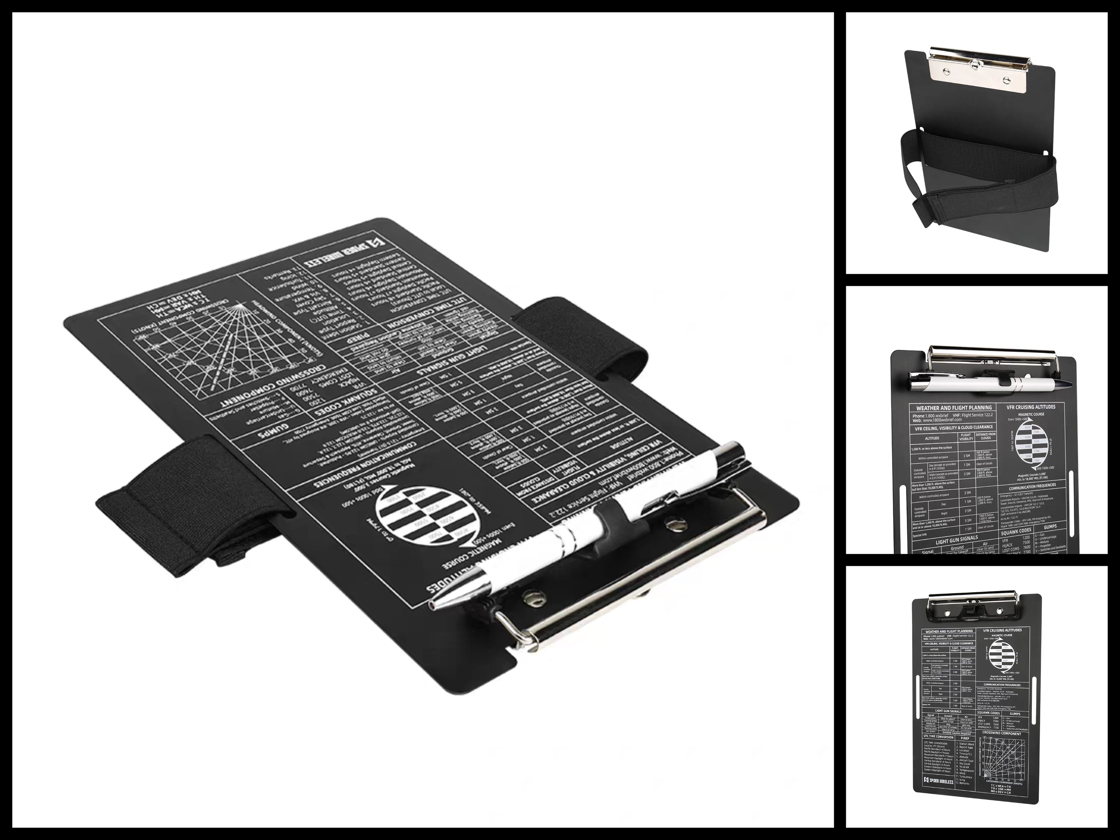 VFR/IFR Pilot Kneeboard - Flight Clipboard | Aviation Professional Training Gear