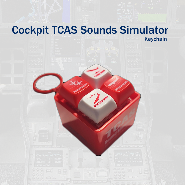 Cockpit phD TCAS Sound Simulator Keychain | Aviation Gift