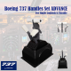 Boeing 737 Handles Set ADVANCE (Single Arm Dual Version) for Logitech G Pro Throttle 