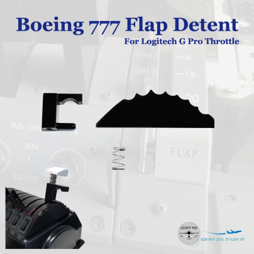 Boeing 777 Flap Detent for Saitek Throttle Quadrant